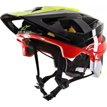 Cyklistická přilba Alpinestars Vector Tech MIPS Pilot přilba black/yellow fluo/red glossy vel. S (51-55 cm)