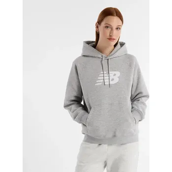 Dámská mikina Dámská mikina New Balance Fleece Hoodie athletic grey