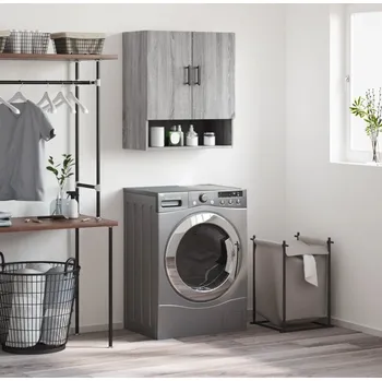 Koupelnový nábytek vidaXL Nástěnná skříňka 60 x 31 x 70 cm kompozit [829919] Barva: šedá sonoma