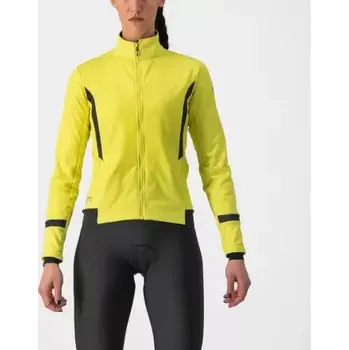 Cyklistická bunda Castelli Dinamica 2 dámská bunda brilliant yellow/dark grey vel. S