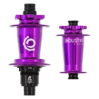 Náboj kola Industry Nine ISO 6B Hydra Classic set Boost nábojů 32 děr fialová ořech MicroSpline