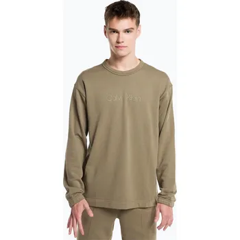 Pánská mikina Pánský svetr Calvin Klein 8HU šedá olivová mikina