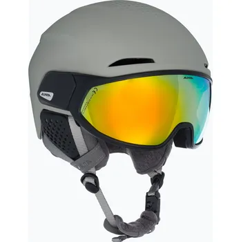 Lyžařská helma Alpina Alto Q-Lite moon/grey matt/gold mirror