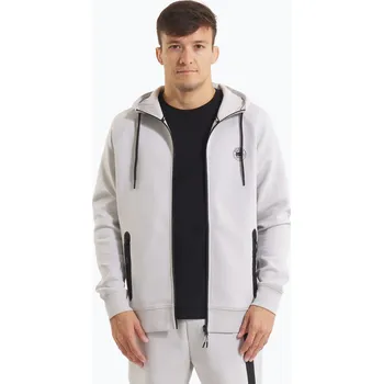 Pánská mikina Pánská mikina Pitbull Dogwood Hooded Zip Sweatshirt white/blue