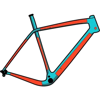 rám kola RideWrap set ochranných fólií na rám 60 % pokrytí pro silniční a gravel kola Matná