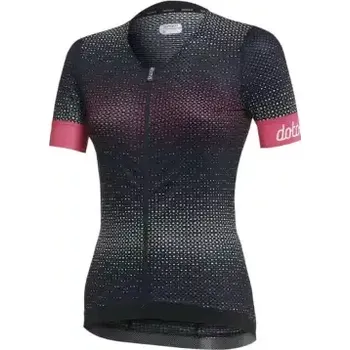 cyklistický dres Dotout Rainbow dámský dres krátký rukáv Blue/Fuchsia vel. S