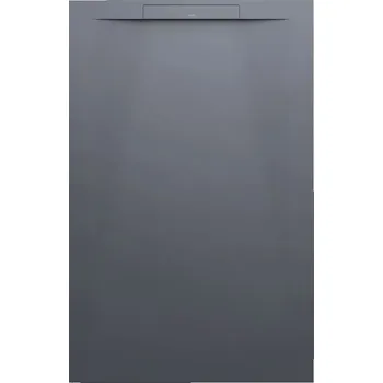 Sprchová vanička Laufen Pro - vanička obdélníková 140x90 s lineárním odtokem na kratší straně, Marbond antracit H2101880780001