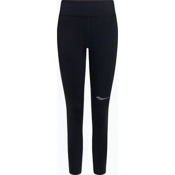 Dámské legíny Dámské běžecké legíny Saucony Fortify Crop černé SAW800398-BK