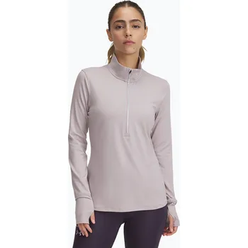 Dámské oblečení Dámské běžecké tričko longsleeve Under Armour Launch Pro Half Zip gray dawn/reflective