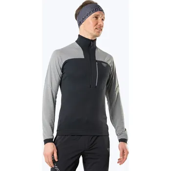 Pánská mikina Pánská outdoorová mikina DYNAFIT Speed PTC 1/2 Zip šedo-černá 08-0000071498