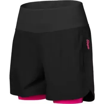 Cyklistické kalhoty Etape Claudia dámské volné kraťasy černá/růžová vel. S
