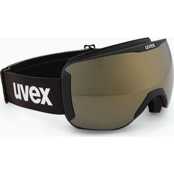Lyžařské brýle UVEX Downhill 2100 CV black matt/mirror cooper green