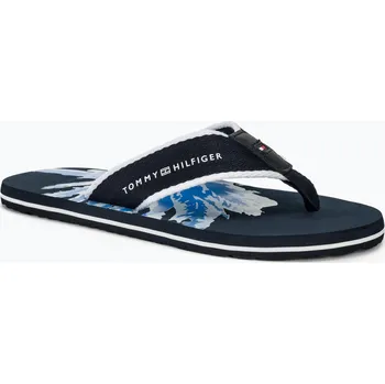 Pánské žabky Pánské žabky Tommy Hilfiger Palm Print Beach Sandal desert sky