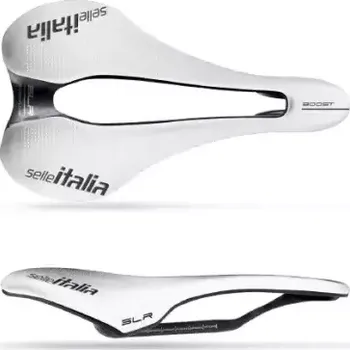 Sedlo na kolo Selle Italia SLR Boost Superflow Kit Carbon L3 sedlo 145x248 mm White