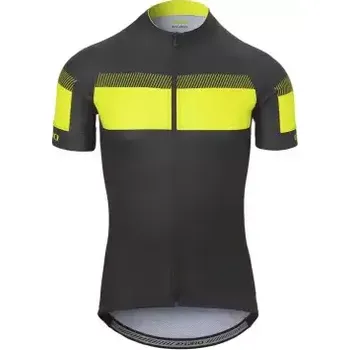 cyklistický dres Giro Chrono Sport pánský dres krátký rukáv Black/Hi Yellow Sprint vel. S