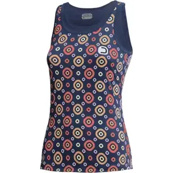 cyklistický dres Dotout Check dámský dres bez rukávů Blue vel. L