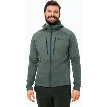 Jack Wolfskin pánská péřová bunda Alpgrat Pro Ins Fz hedge green