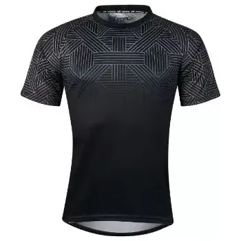 cyklistický dres Force City pánský dres krátký rukáv černá/šedá vel. M