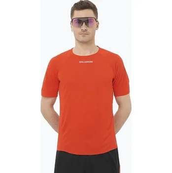 Pánská móda Pánské běžecké tričko Salomon S/Lab Speed Tee flery red