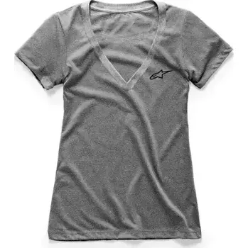 Dámské tričko Alpinestars Womens Ageless Vneck dámské triko krátký rukáv grey heather vel. XL