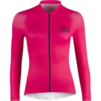 cyklistický dres Force Charm Lady dámský dres dlouhý rukáv růžová vel. XL