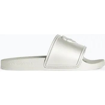 Dámské pantofle Dámské nazouváky KARL LAGERFELD Kondo 2.0 NFT Relief silver rubber