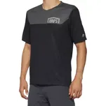 100% Airmatic pánský dres krátký rukáv Black/Charcoal vel. M