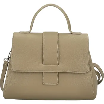 Kabelka Stylová dámská kožená kabelka do ruky Yesenia, béžová