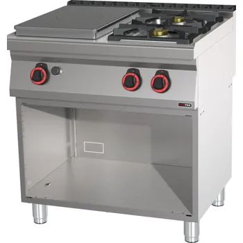 Sporák RM GASTRO Sporák tálový plynový STP 70/88 G 3 zóny s podestavbouRedFox