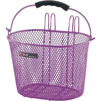 košík na kolo Point dětský koš na řídítka fialová