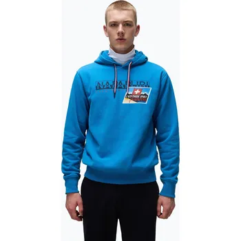 Pánská mikina Pánská mikina Napapijri B-Portalet Hooded blue sapphire
