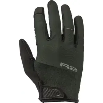 Cyklistické rukavice R2 Tanner cyklistické rukavice tmavě zelená vel. L