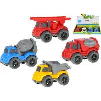 Hračka pro nejmenší Auto veselé 10,5 cm na setrvačník 18 m+