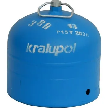 plynová lahev KRALUPOL NÁPLŇ plynu Propan-butan 2 kg do ocelové lahve LPG 2PB