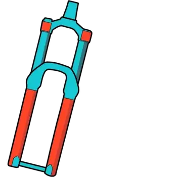 rám kola RideWrap set ochranných fólií na odpruženou vidlici 60 % pokrytí Leská