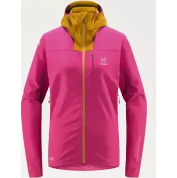 Dámská softshellová bunda Haglöfs L.I.M Hybrid Softshell dámská bunda růžová vel. M
