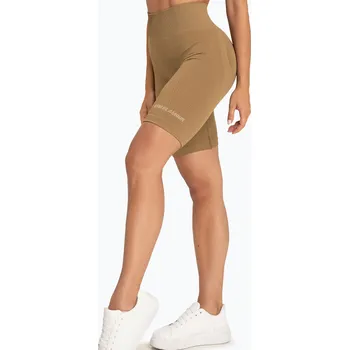 Dámské kraťasy Dámské cyklistické tréninkové šortky Gym Glamour Push Up 2.0 safari