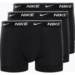 Pánské boxerky Nike Everyday Cotton Stretch Trunk 3Pk UB1 černé