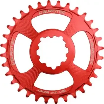 Převodník na kolo Burgtec Thick Thin GXP Boost převodník 3 mm offset 34 zubů červená