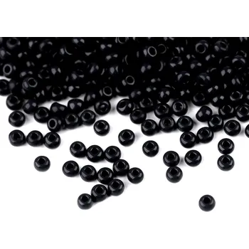 Korálek PRECIOSA Rokajl 11/0 2 mm černé 20 g