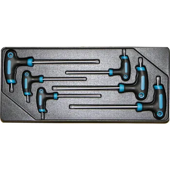 Sada T klíčů TORX ve výplni do dílenského vozíku, 6 dílů - VV006TT01
