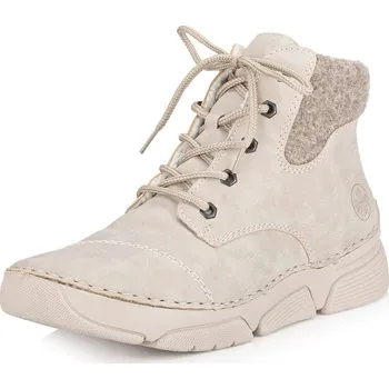 Dámská móda Dámská kotníková obuv RIEKER 45900-60 béžová W5 37