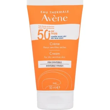 Přípravek na opalování Avène Sun Cream Invisible Finish SPF50+ - Opalovací krém na obličej s velmi vysokou ochranou 50 ml