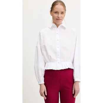Košile Answear.LAB dámská, bílá barva, regular, s klasickým límcem F.6457.TOS 00X, vel. L