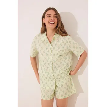 Dámské pyžamo Bavlněné pyžamo women'secret dámské, zelená barva, bavlněné, 3599199 07X, vel. M