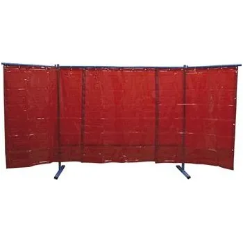 Svářečka KEMPER svařovací ochranná stěna 3dílná šířka 3,80 m červená