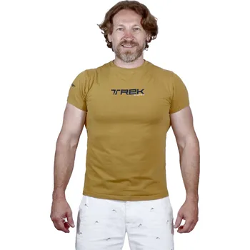 Pánské turistické triko s krátkým rukávem EVERETT-T-REK brown Hnědá XL