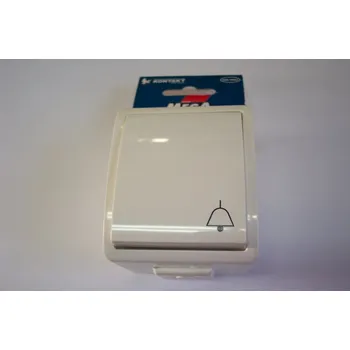 vypínač Tlačítko zv.PD1 MEGA - bílý IP44 TOMEX a Novák, s.r.o. 07-06-038-07110