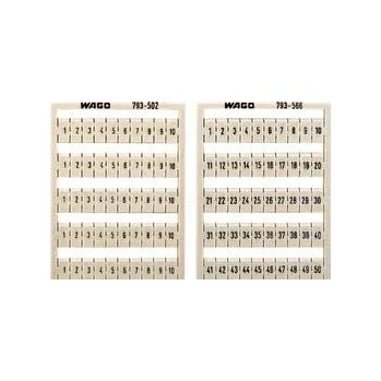 KartaWAGO 793-566 označ. 1-50 (2x) WAGO Elektro 37-10-255-49566