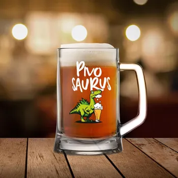Sklenice PIVOSAURUS - pivní sklenice 0,5 l